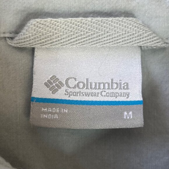 Columbia Short Sleeve ButtonUp Shirt Mens Medium Light Blue - Picture 5 of 7